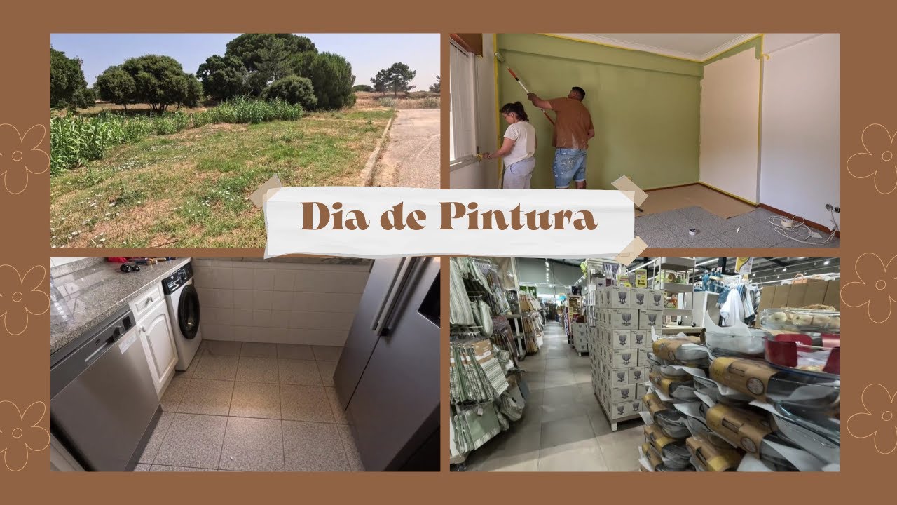 Dia de Pintura - chegaram os eletrodomésticos -  fui na loja de utilidades