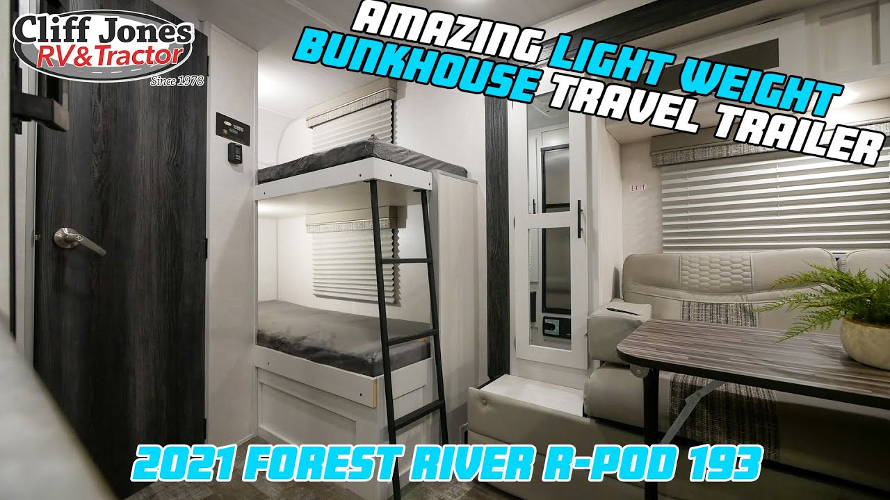 2021 Forest River R-Pod 193 Bunkhouse Lightweight Travel Trailer