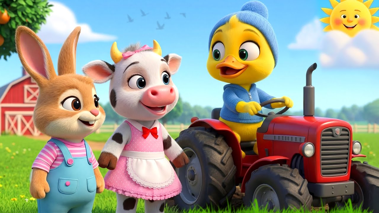Mim Mim Duck Helps on the Farm 🌱🚜 | From Seed to Harvest for Kids 🌞