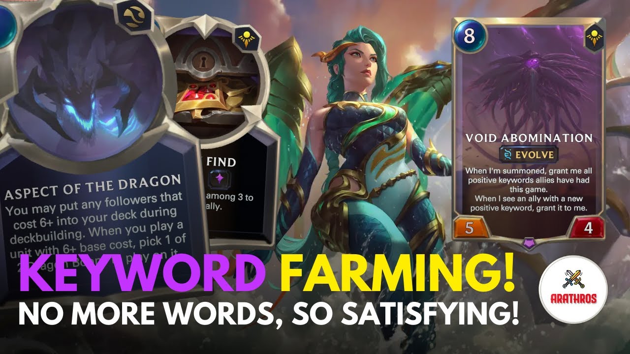 👾🐲 KEYWORD FARMING DECK which I love the most!! | No Voice | KAISA AKSHAN ED Legends of Runeterra