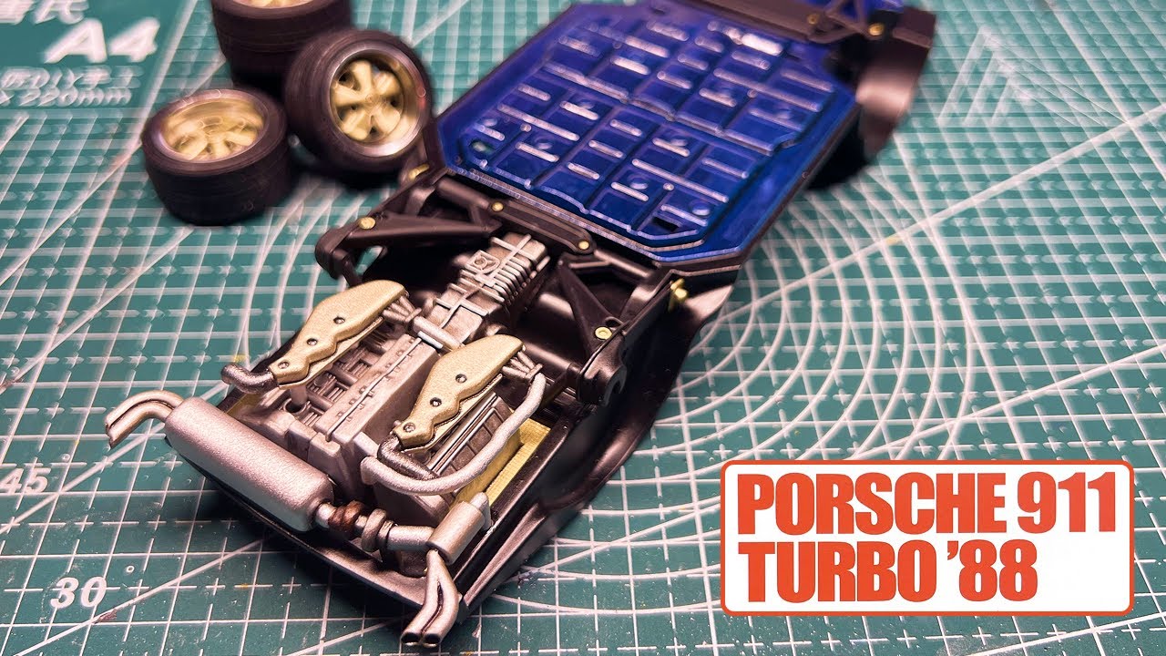 Tamiya 1/24 Porsche 911 Turbo '88 Steps 1 & 2