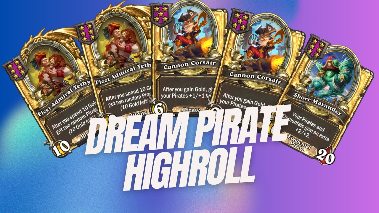 Crazy Pirate Highroll Destroys The Lobby | Hearthstone Battlegrounds