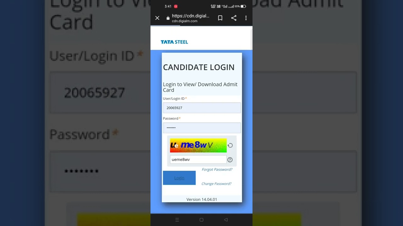 Tata jet admit card download