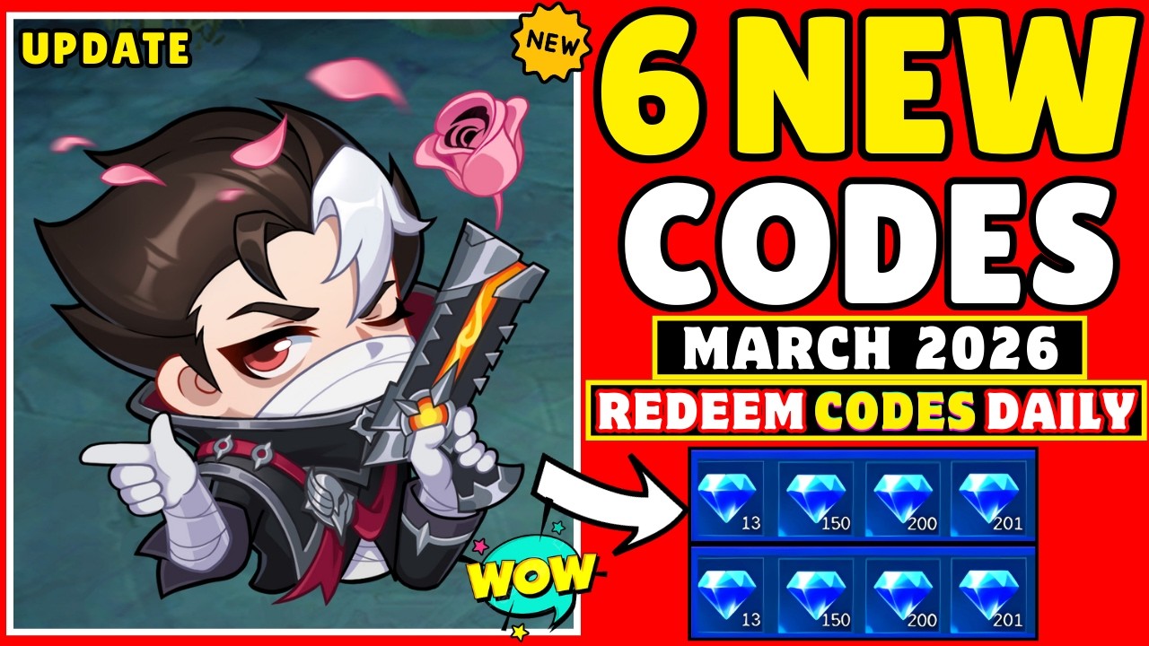 Mobile Legends Redeem codes March, 2026 - MLBB Diamond Codes + Promo Diamonds Mega Sale 2026