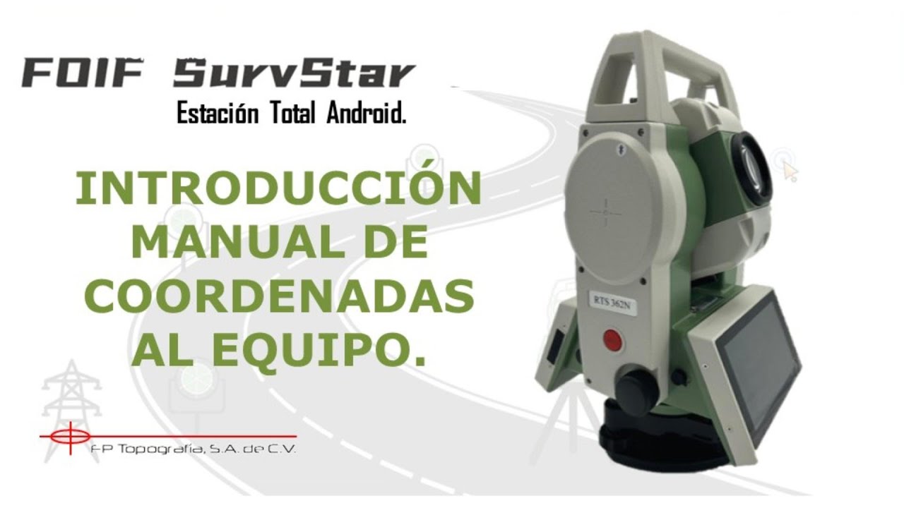 RTS362N SURVSTAR INTRODUCIR MANUALMENTE COORDENADAS AL EQUIPO