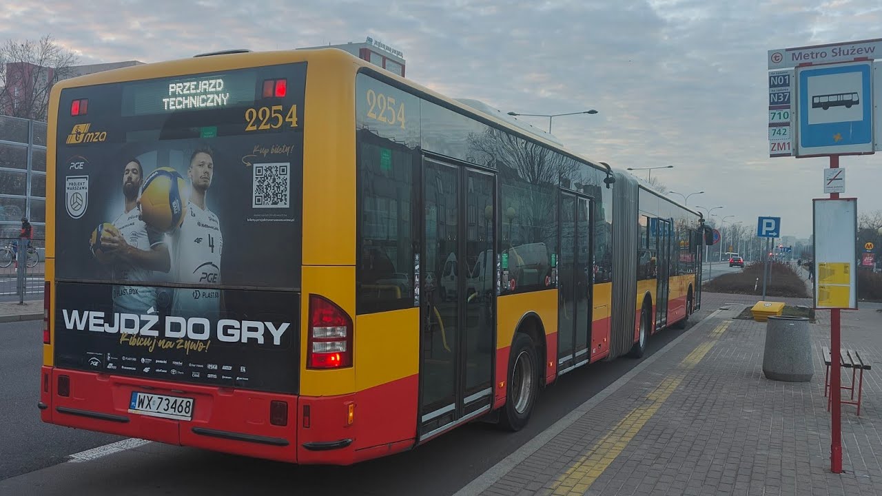Linia 401 ( Kurs Skrócony ) - Mercedes Conecto G #2254 ( MZA Warszawa )