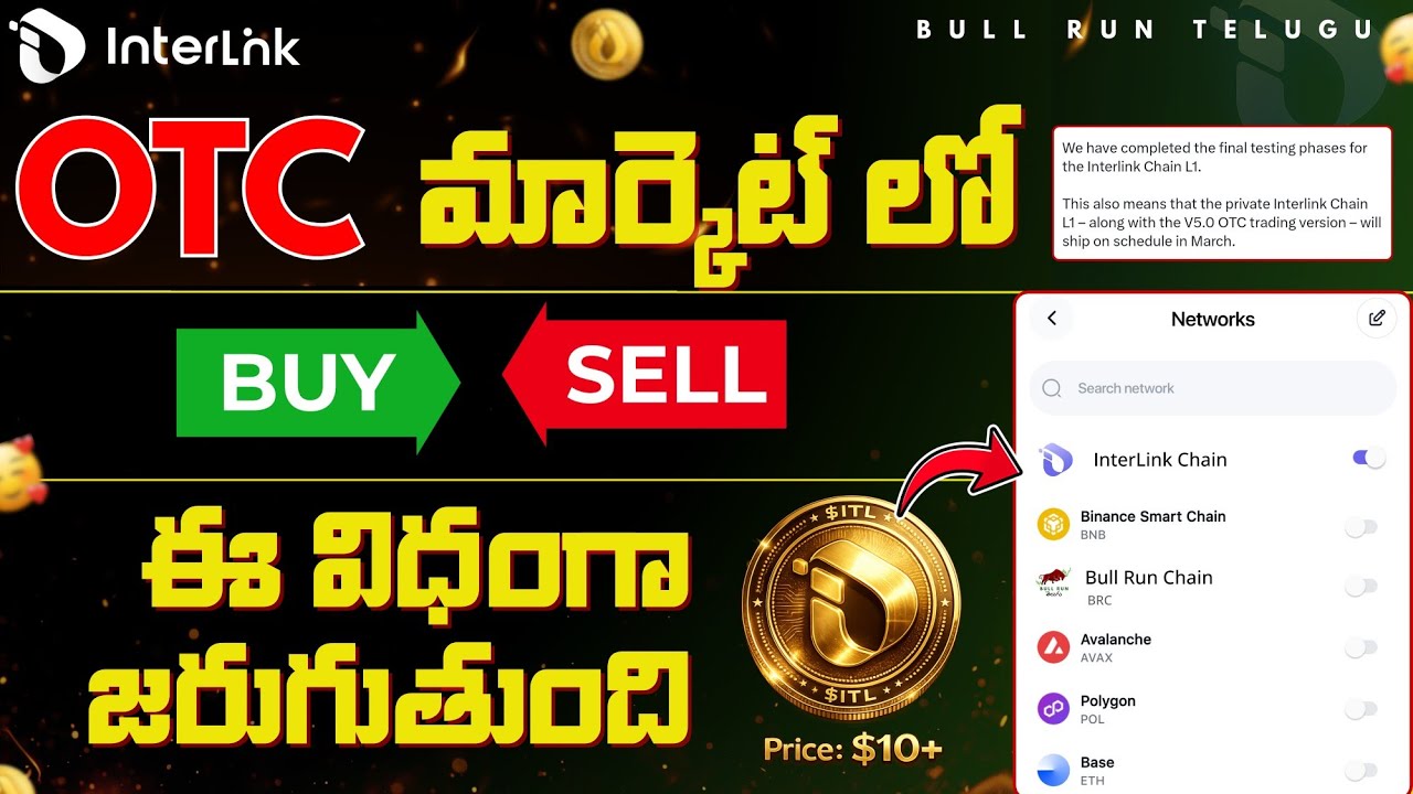 What is OTC? | InterLink L1 Chain Latest Update Explained |@BullRunTelugu