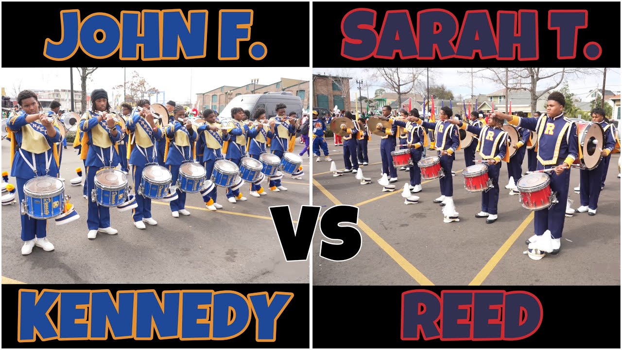JOHN F KENNEDY VS SARAH T REED DRUM-LINE BATTLE | LEGION OF MARS PARADE 2025