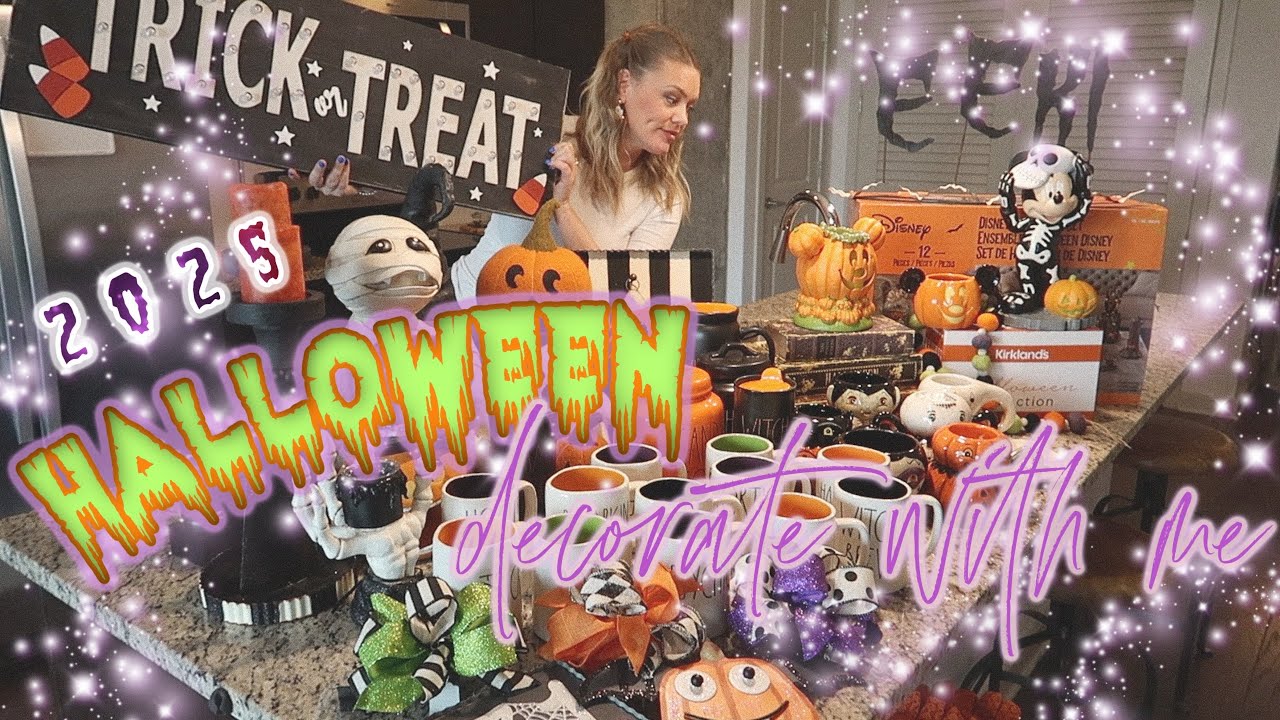 NEW! 2025 HALLOWEEN DECORATE WITH ME 🍂🕯️👻