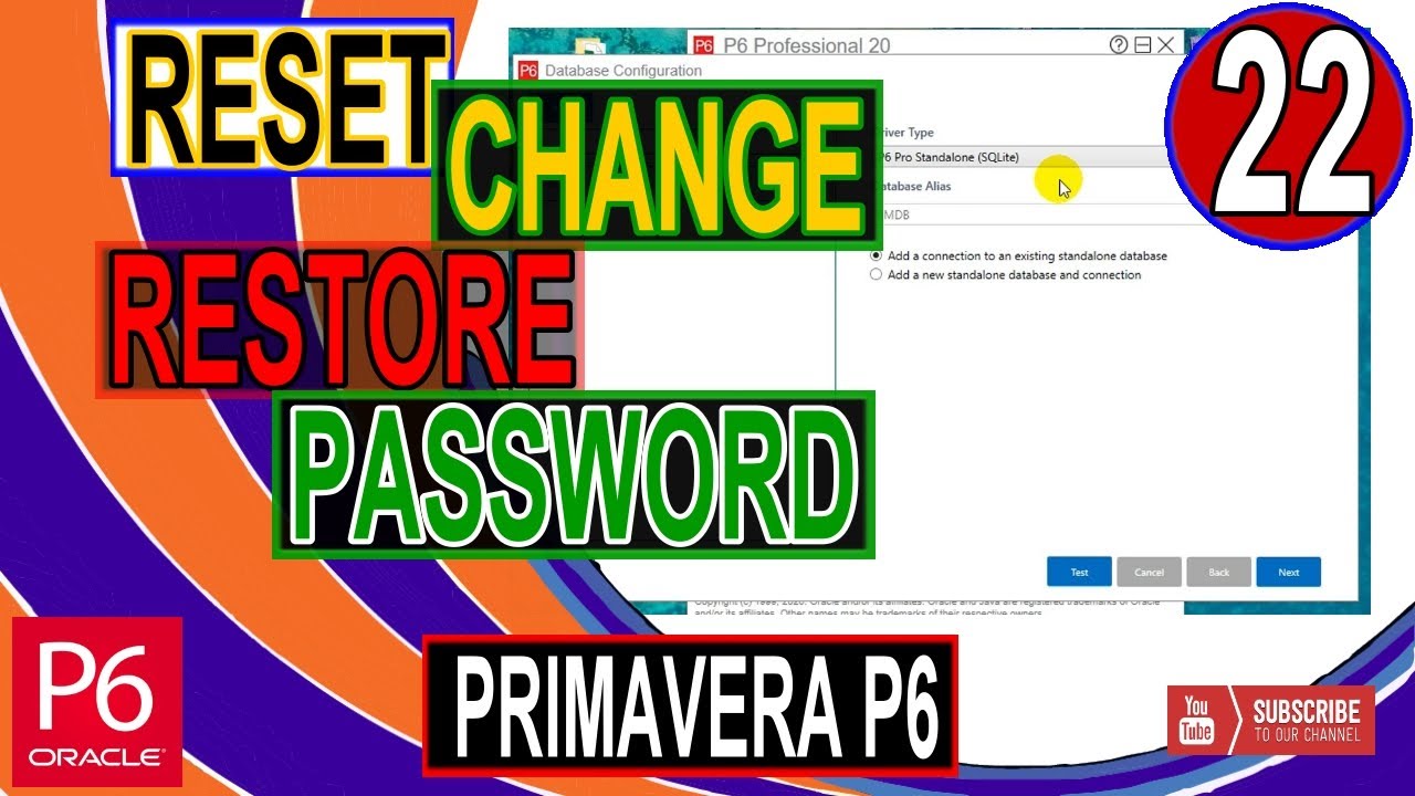 How to Change Password in Primavera P6 | Recover Password | Reset Password | Tips and Tricks | SQL
