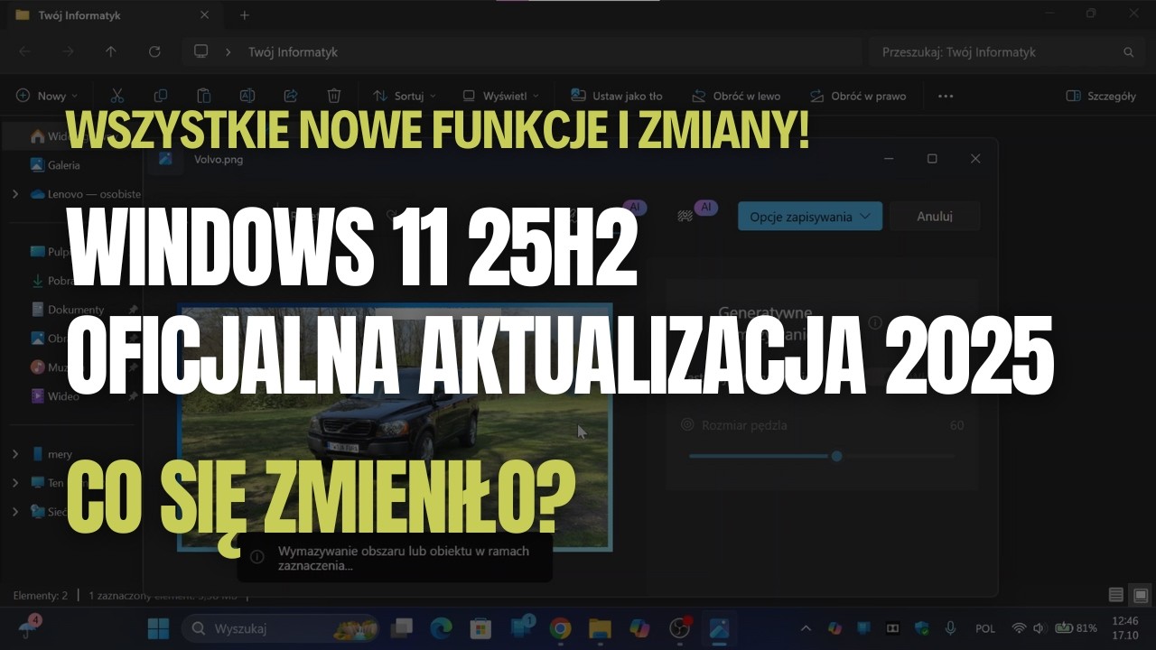 Windows 11 25H2: Wszystkie nowe funkcje i zmiany! Co się zmieniło? (Oficjalna aktualizacja 2025)