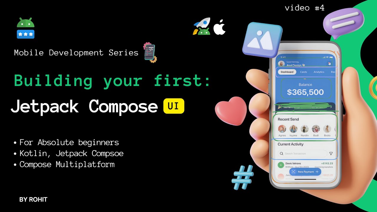 Jetpack Compose: Creating first UI || Kotlin || Beginners