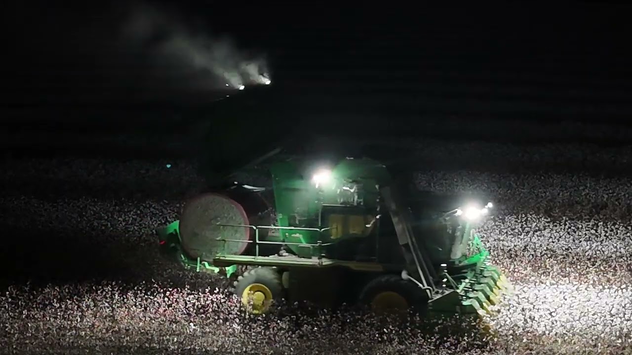 Collins Farms Cotton Harvest 2025 - Night Harvesting 2