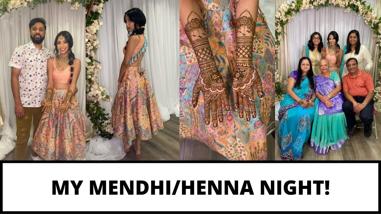 WEDDING VLOG: MY MEHNDI (HENNA) NIGHT) | Hemali Mistry