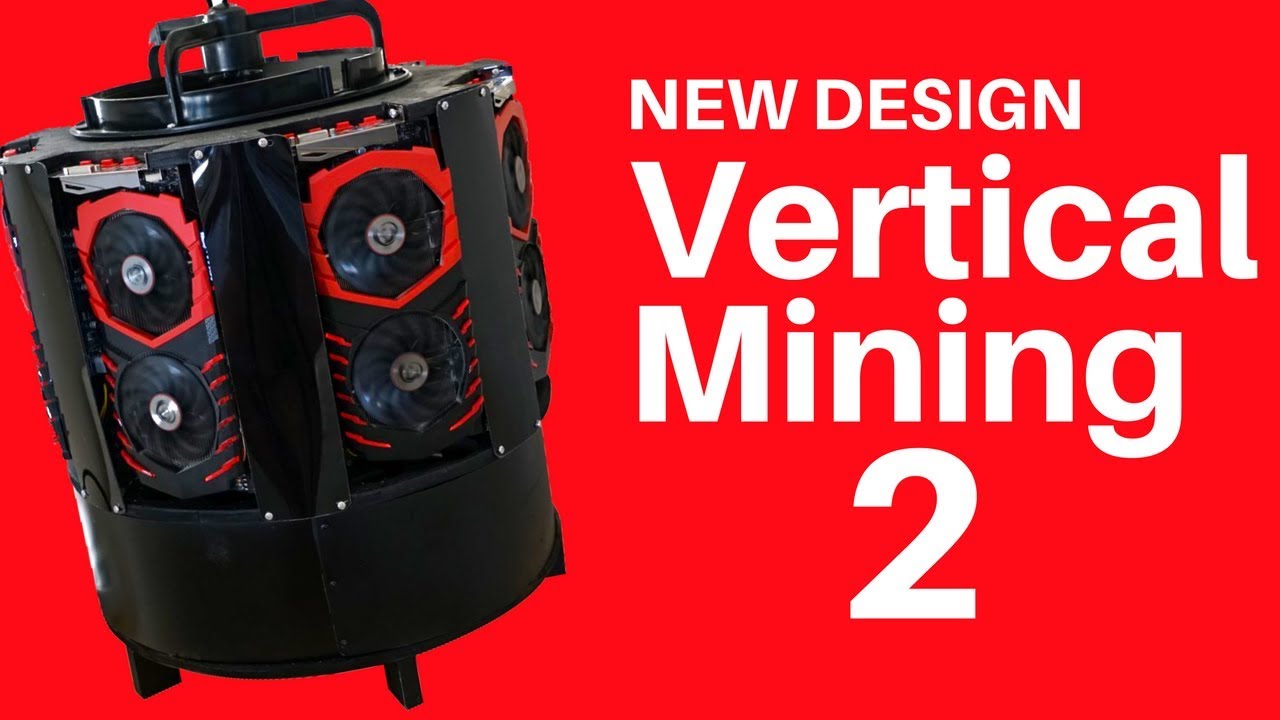 Vertical Mining Rig 2 Ethereum Zcash Sia BitcoinGold