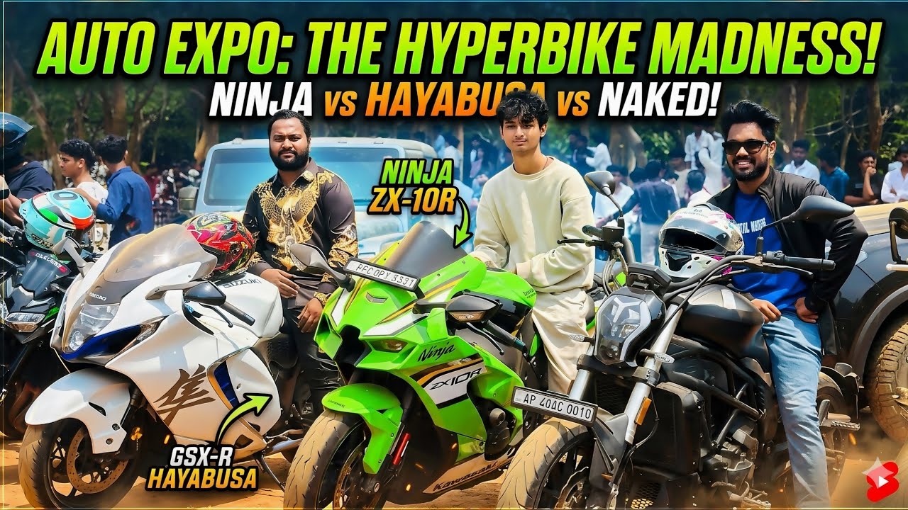 SuperBikes Auto Expo | Mind🤯Blowing Performance 🤩 | Chaitanya Engineering College 😍 Hayabusa Zx-10r