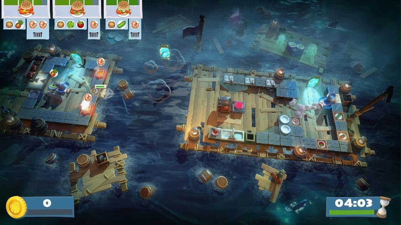 Overcooked! All You Can Eat - The Peckish Rises 2-4 (single player) Score: 999