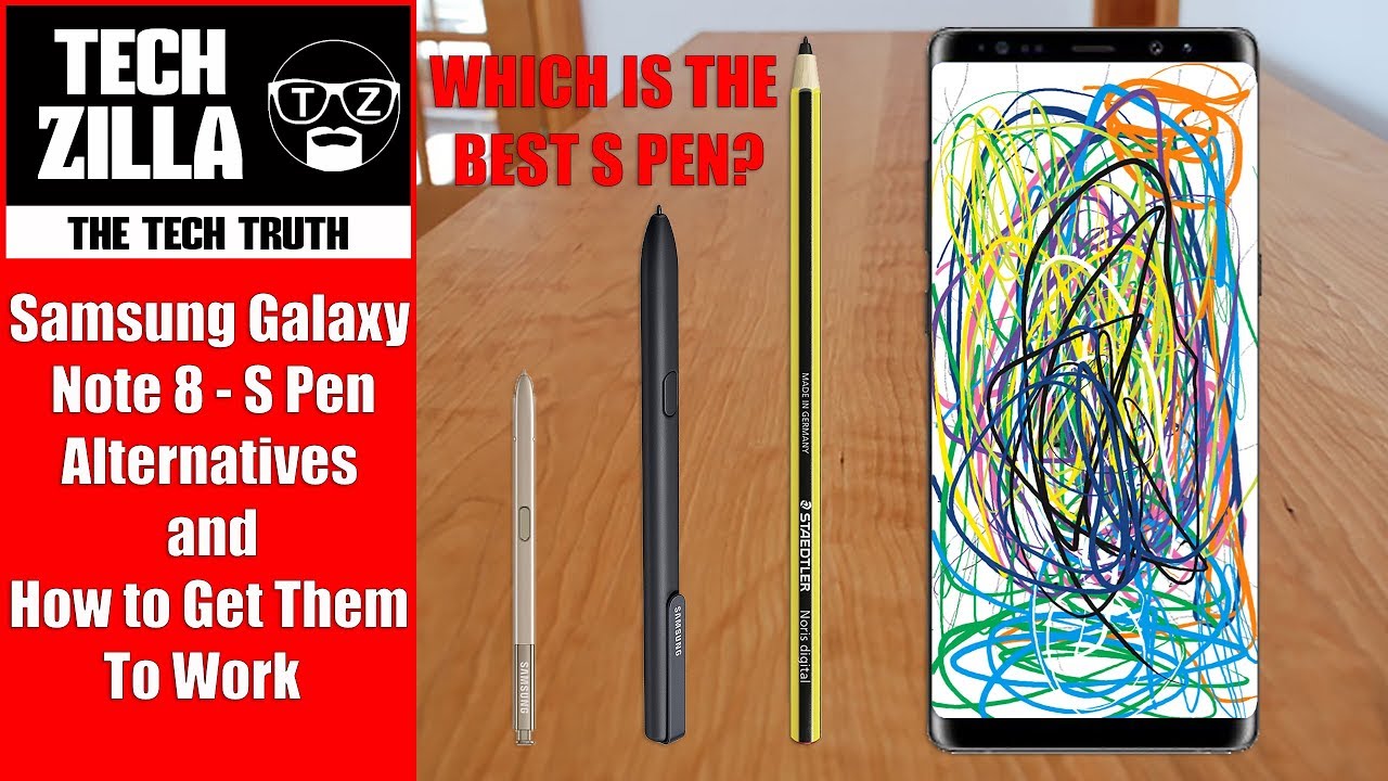 Samsung Galaxy Note 8 S Pen Alternatives and Tutorial (4K)