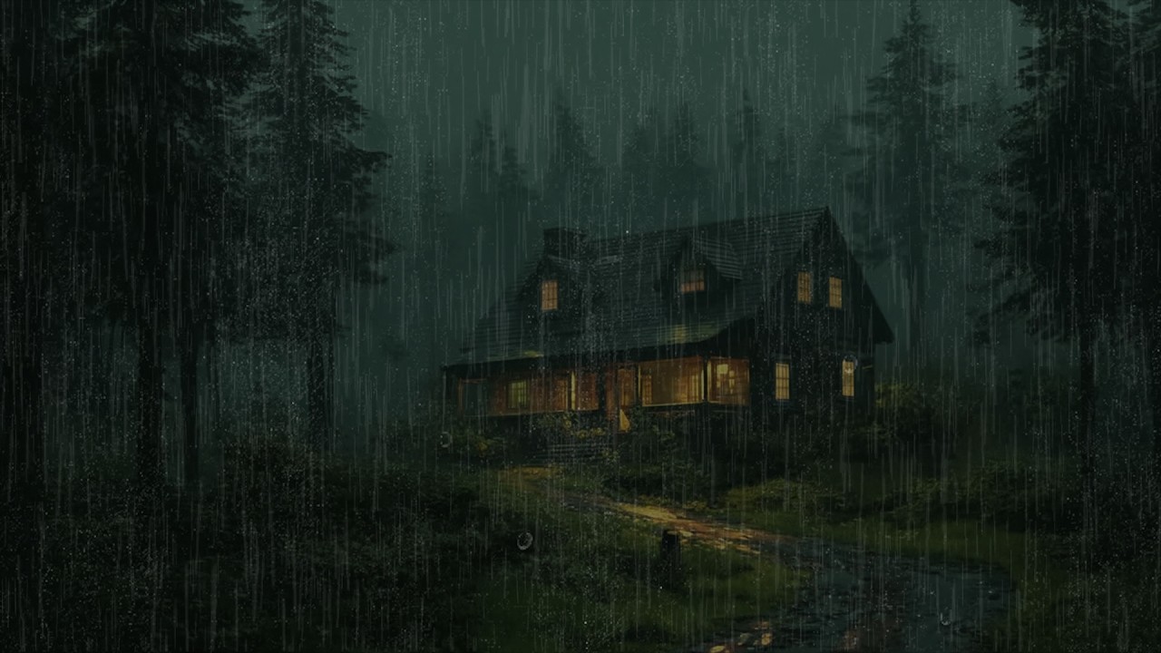 Super Heavy Rain for Sleep | Powerful Night Sounds for Insomnia Relief