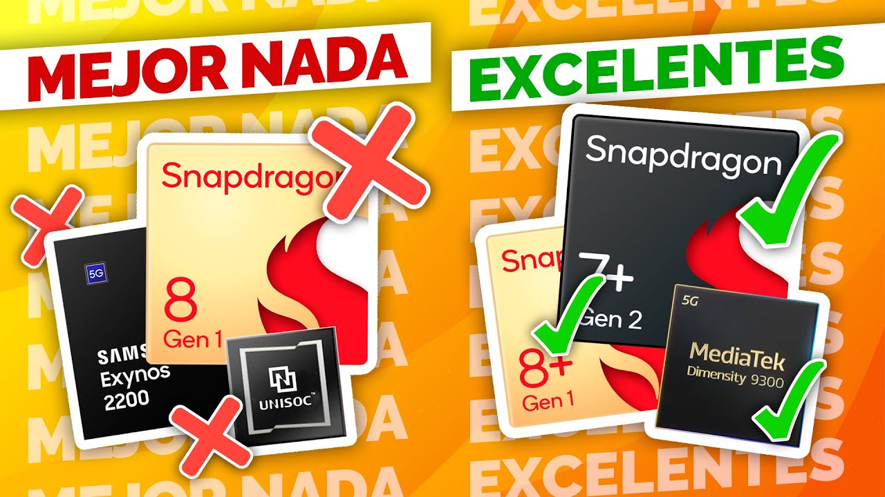 ❌ Del PEOR al MEJOR ✅ Top TODOS los Procesadores para Celulares!