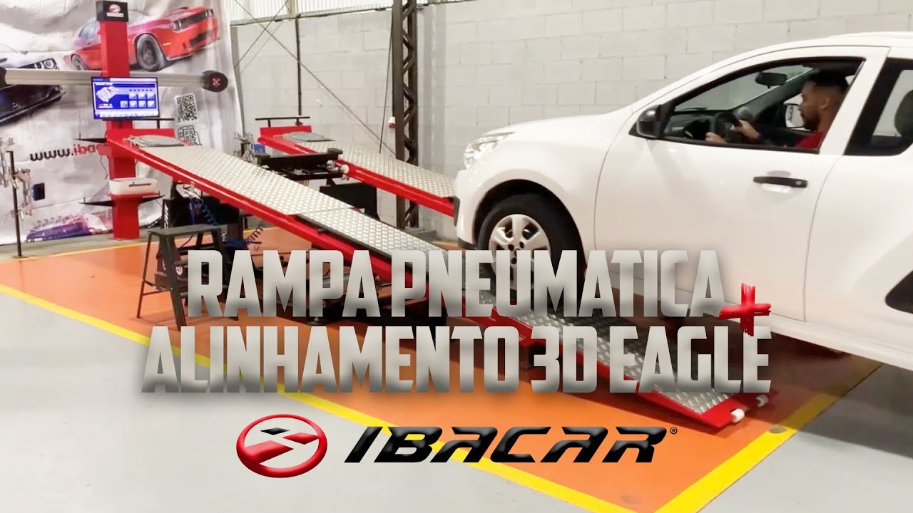 Demonstração da utilização da Rampa Pneumática + Alinhamento Eagle 3D IBACAR