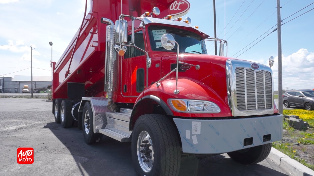 2021 Peterbilt 348 Dump Truck Paccar PX-9 350hp - Exterior And Interior - Excellene Peterbilt