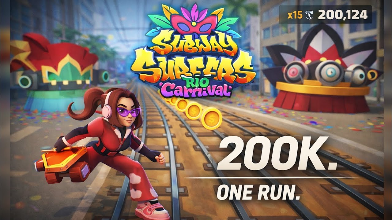 200k In One Run 😳 | Rio Carnival Challenge | Subway Surfers 