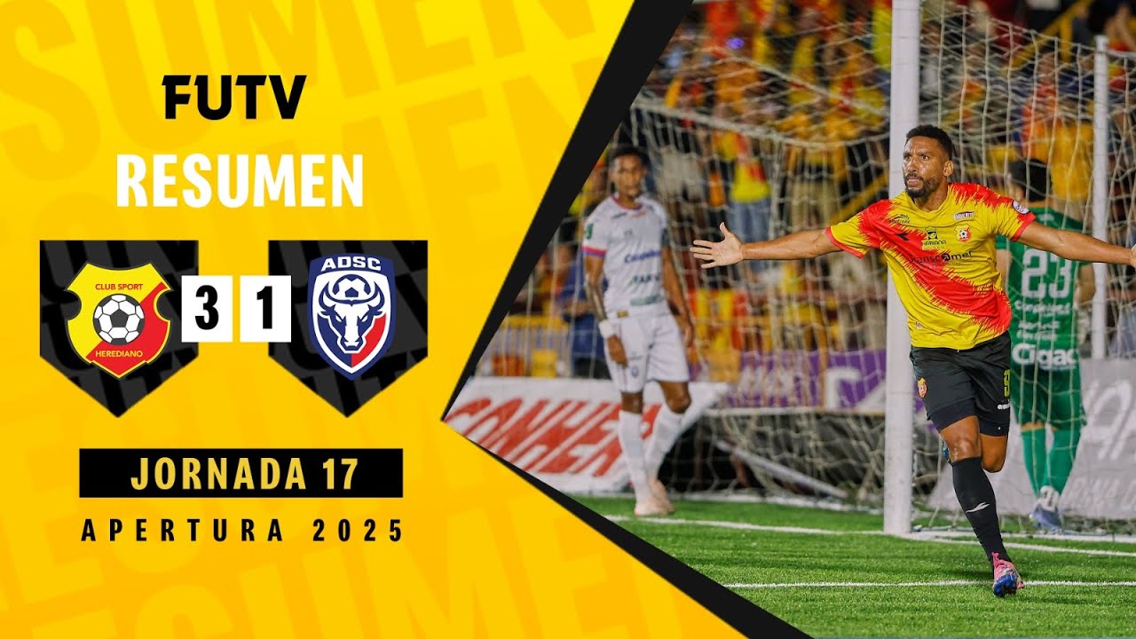 Resumen: Herediano 3-1 San Carlos / Apertura 2025