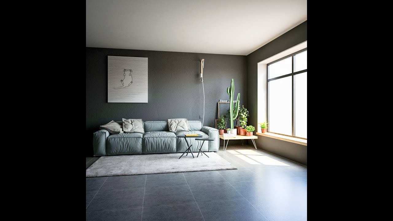 interior vray sun + sky portal lighting and settings