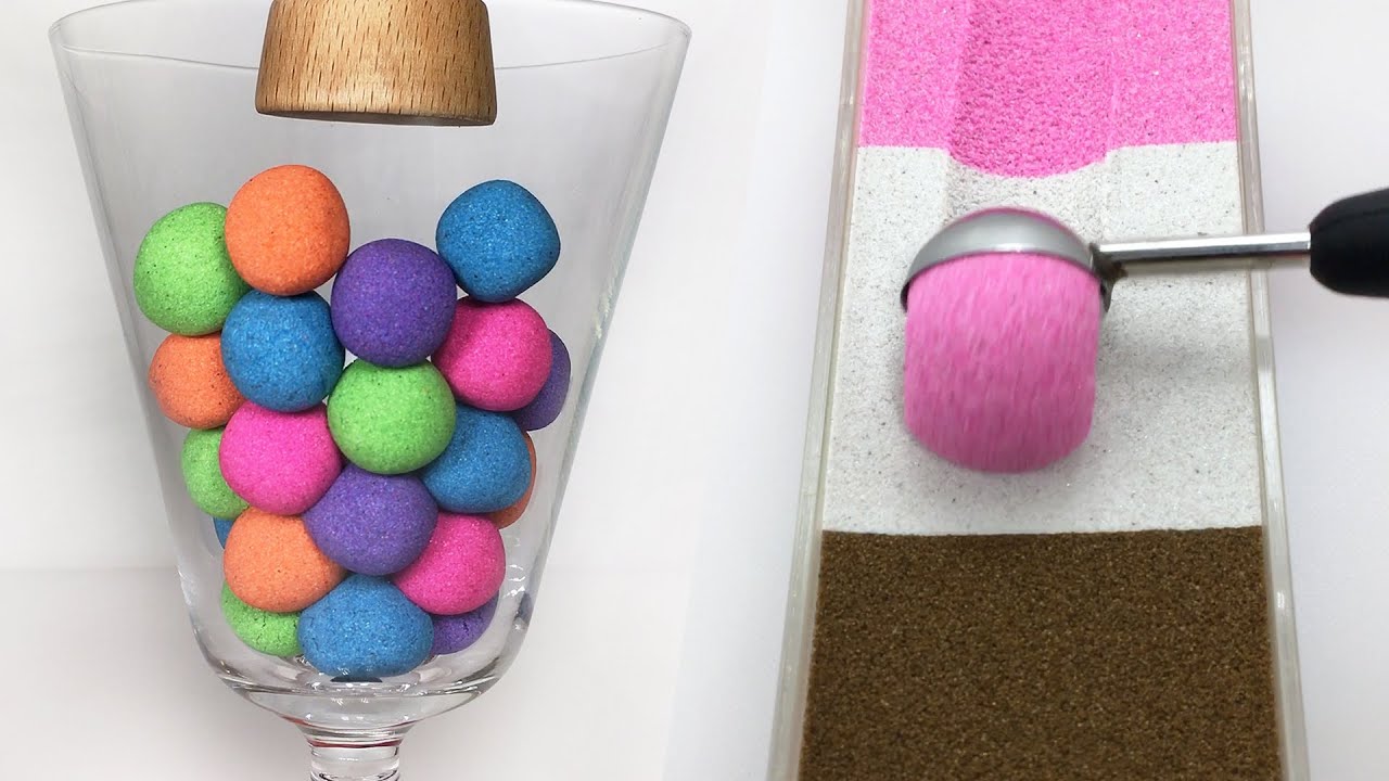Very Satisfying and Relaxing ASMR 182 Kinetic Sand