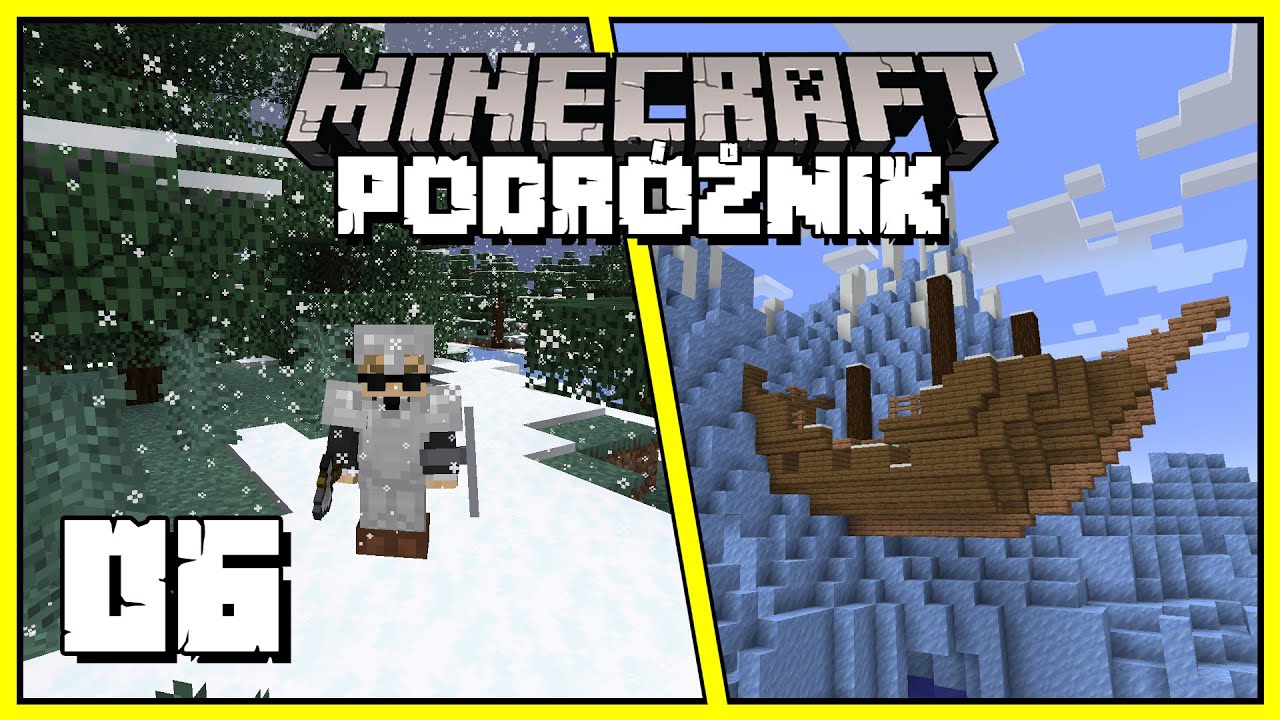 Minecraft Podróżnik #006 - zostałem sam w mroźnej krainie... i szablon kowalski | Minecraft 1.20