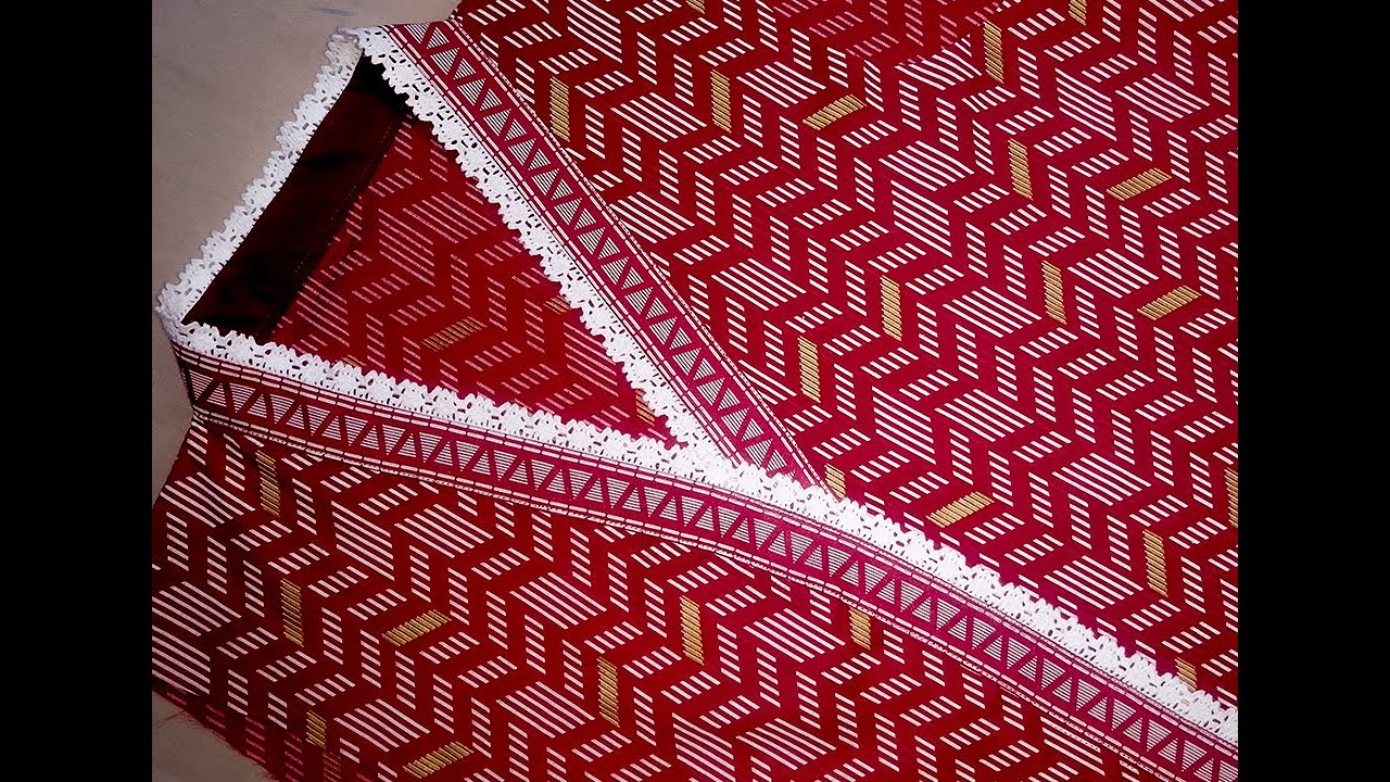 Border chicken lace overlap neck style