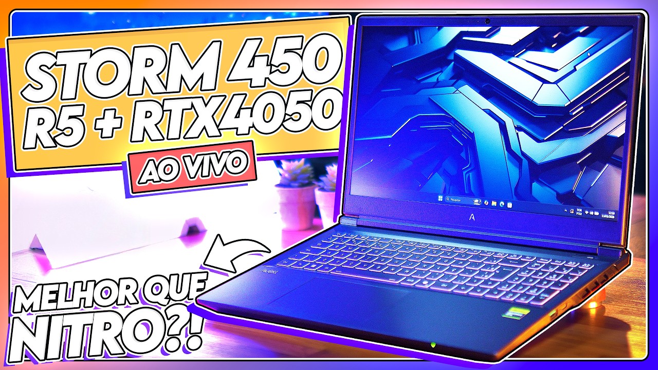 Ainda TEM O SUCO? Testando o Avell Storm 450 ao vivo! R5 7640 + RTX 4050 #Bench372
