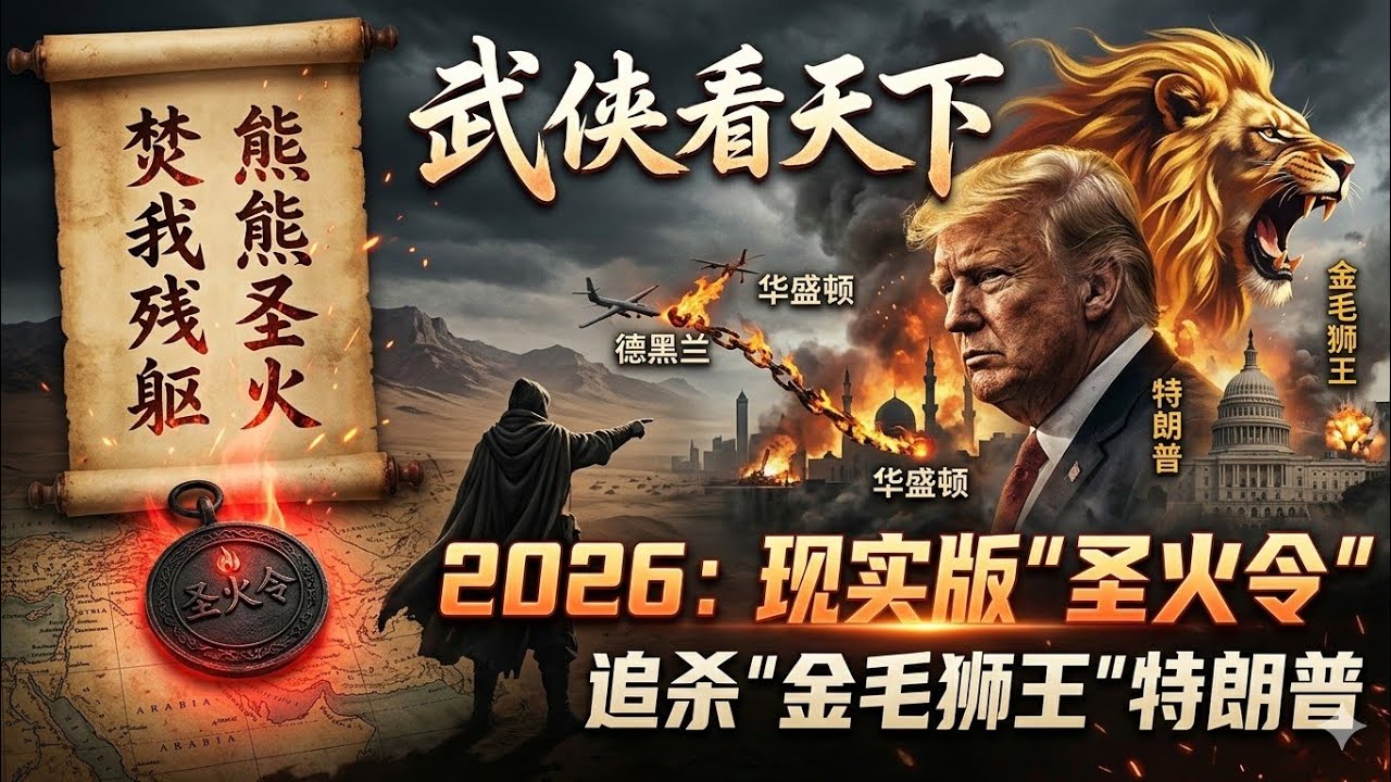 金庸小说成真！伊朗&ldquo;圣火令&rdquo;全球追杀特朗普，金毛狮王谢逊现实版上线！