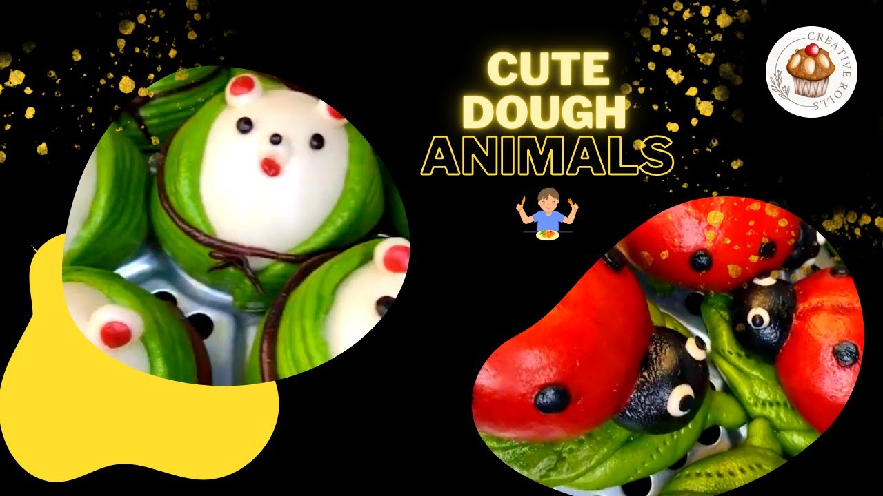 How to make steamed buns🍩 Steamed Chinese buns Cute Dough Animals🐼🐞🍓