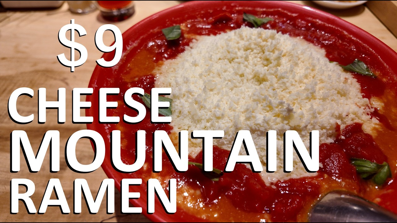 ＄9 Ultra Rich Tomato Cheese Ramen in Tokyo | Ebisu TsukumoRamen