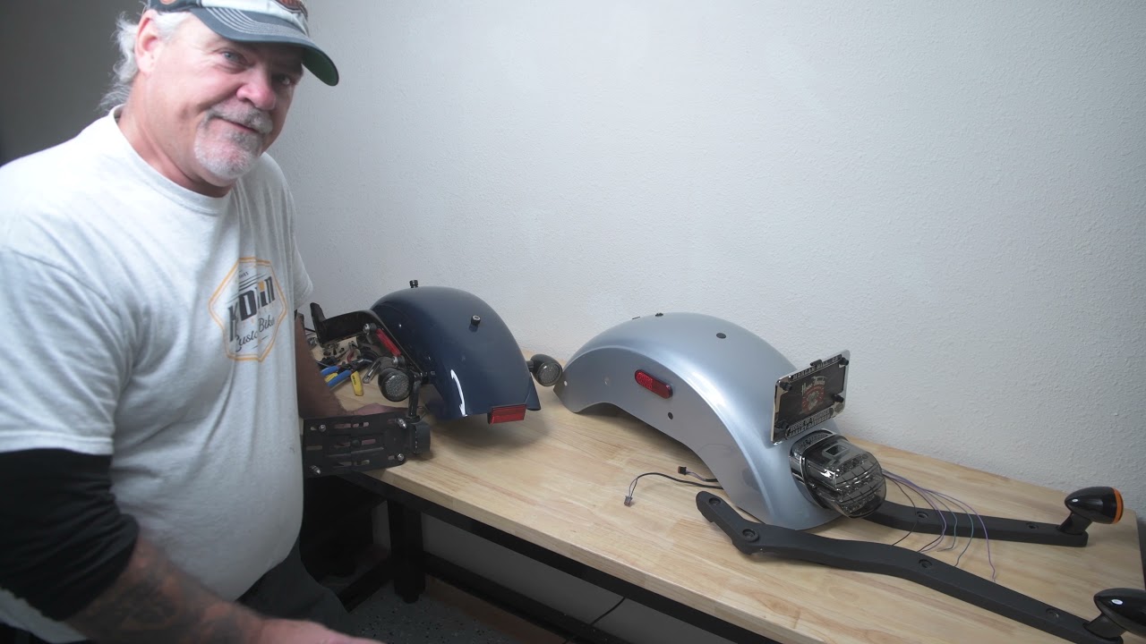 How to Install Kodlin Neowise 3-1 Fender Strut Tail Lights for M8 Softails