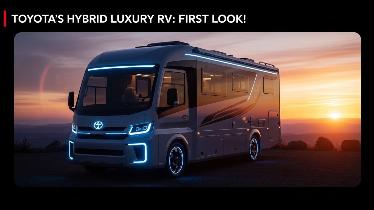 Гибридный автодом Toyota 2026 года – роскошный дом на колесах будущего!