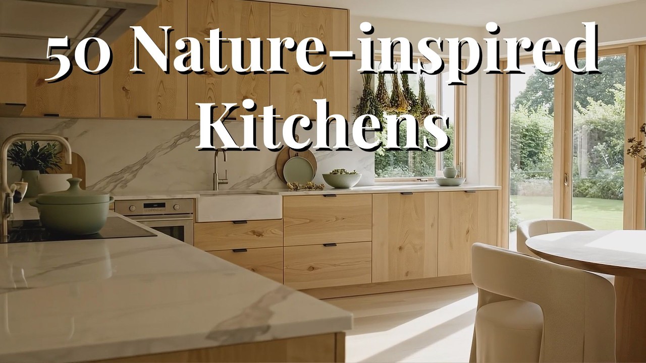 50 Nature-Inspired Kitchens - Calm & Organic & Kitchen
