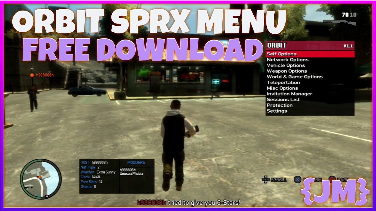 [GTAIV/PS3] Orbit SPRX Mod Menu All Clients (Protections, Server Control, Client Freezes, More)
