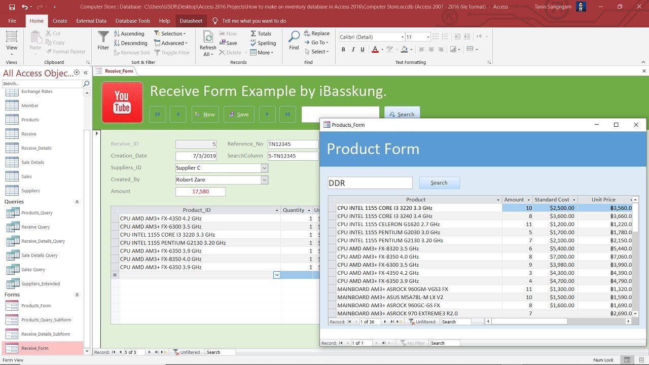 How to make an inventory database in MS Access (Part 7)