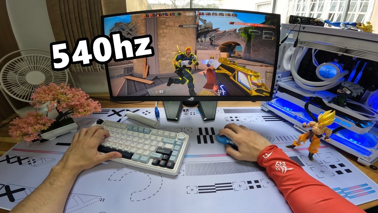 Assim é a sensação de jogar a 540hz no Valorant - POV
