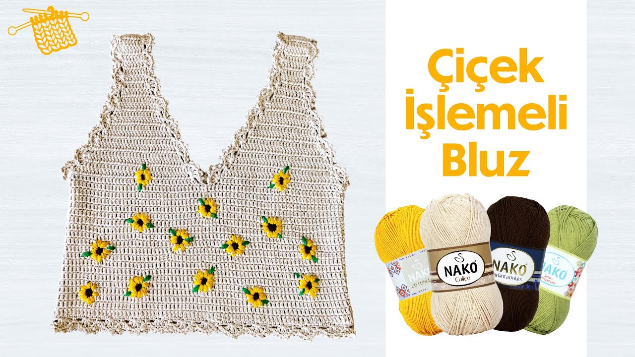 Çiçek İşlemeli Bluz Yapımı