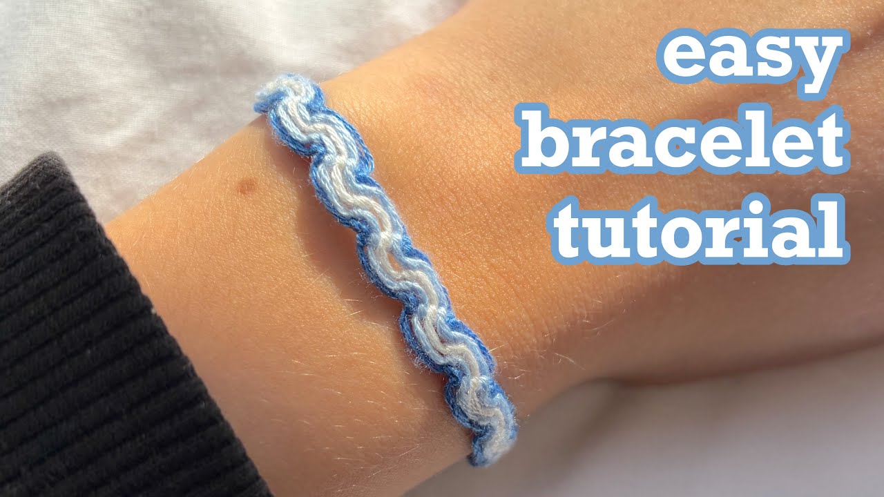 łatwa bransoletka przyjaźni | jak zrobić bransoletkę z muliny | bransoletka z sznurków peruvian wave