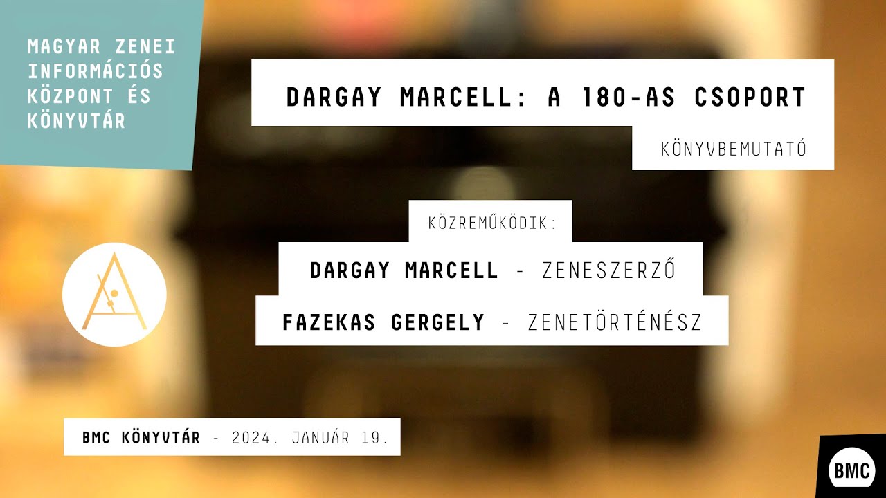 Dargay Marcell: A 180-as csoport - Könyvbemutató | Átlátszó Hang 2024