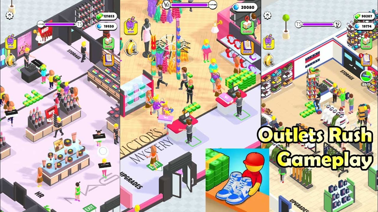 Outlets Rush Game Max Level Gameplay