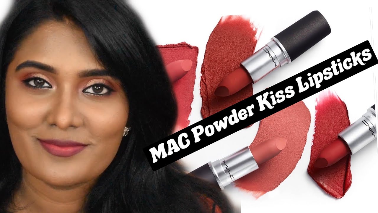 MAC POWDER KISS LIPSTICKS - Lip Swatches || Brown Skin
