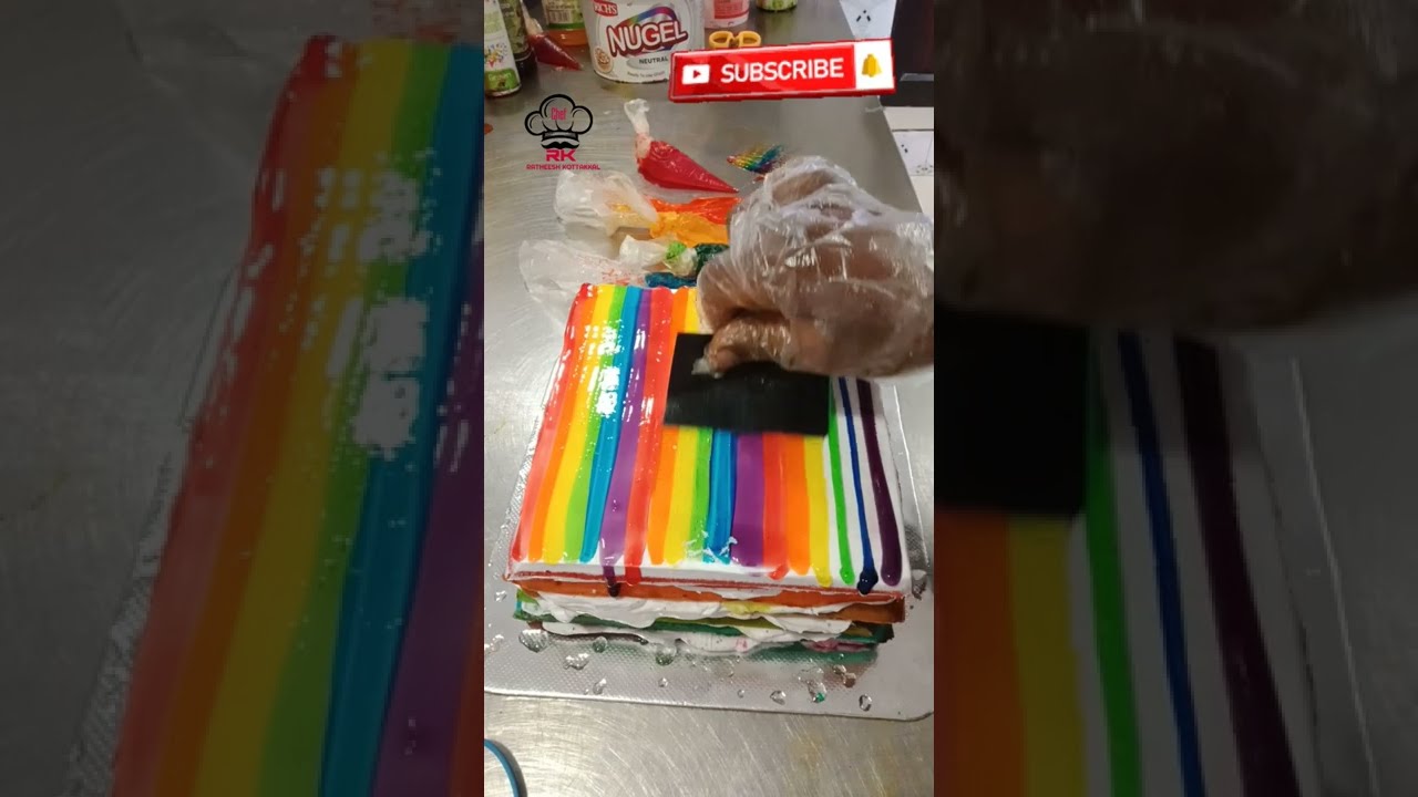 rainbow cake filling details വേണം ചോദിച്ചവർക്ക് 😊😊😊