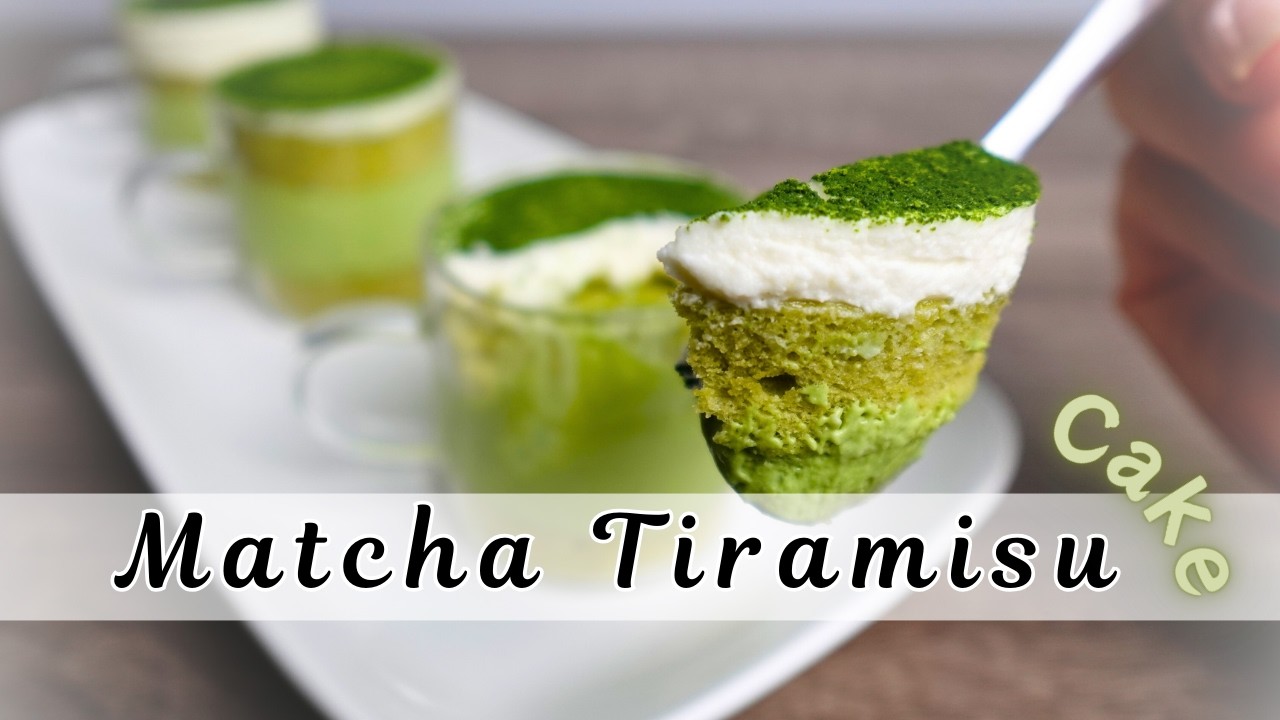 Matcha Tiramisu (No raw eggs) Best matcha dessert | Matcha Latte Cake #dessertrecipes