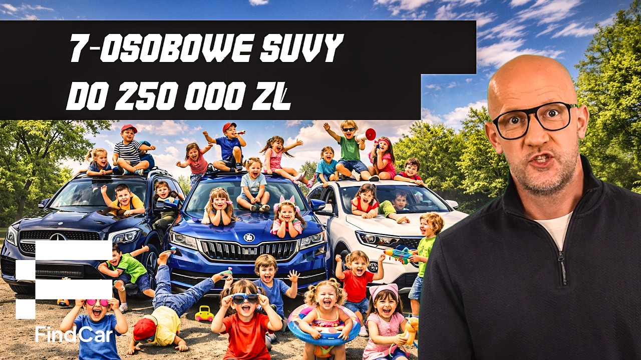 Nowe, 7-osobowe SUVy za 100k-250k pln - Hyundai, Kia, Skoda, VW, Mercedes, Chery, Opel (4K) FindCar